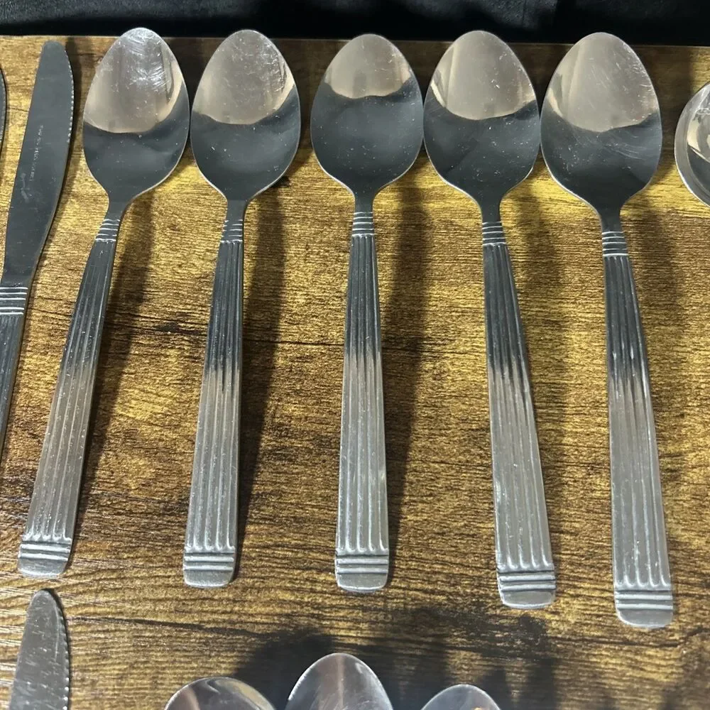 Royal Household Stainless Steel Flatware Discontinued Lot of 31 Vintage Malaysia